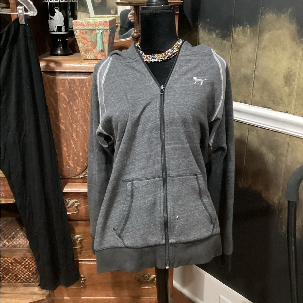 Victoria’s Secret Gray Zip-Up Hoodie